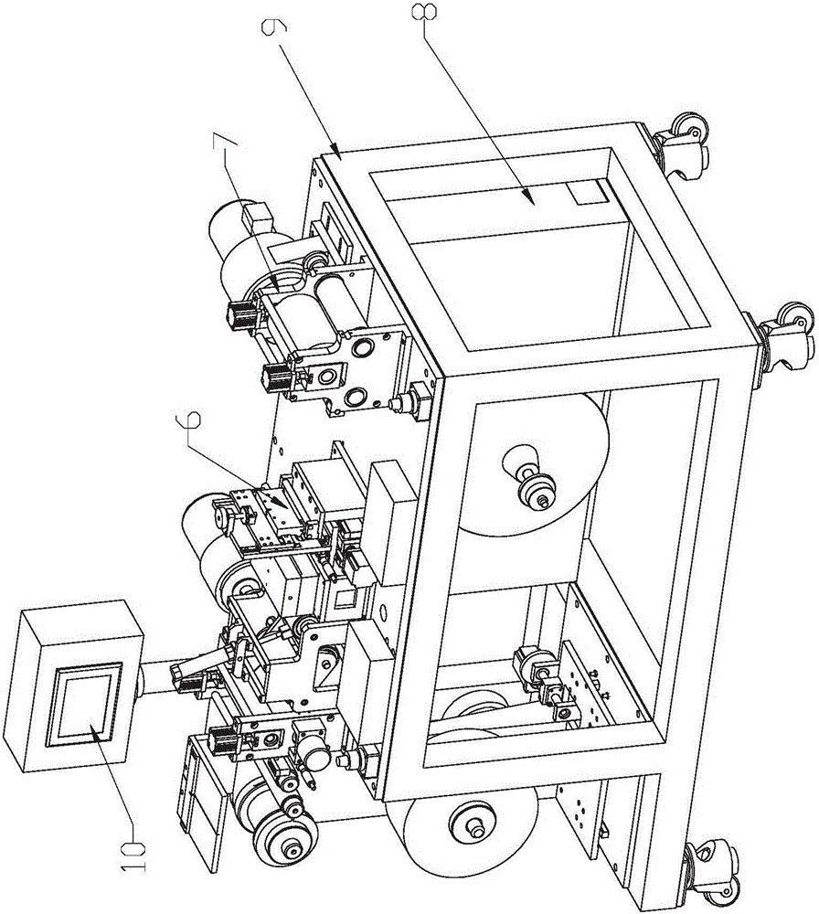 A flexible flat cable automatic slitting equipment