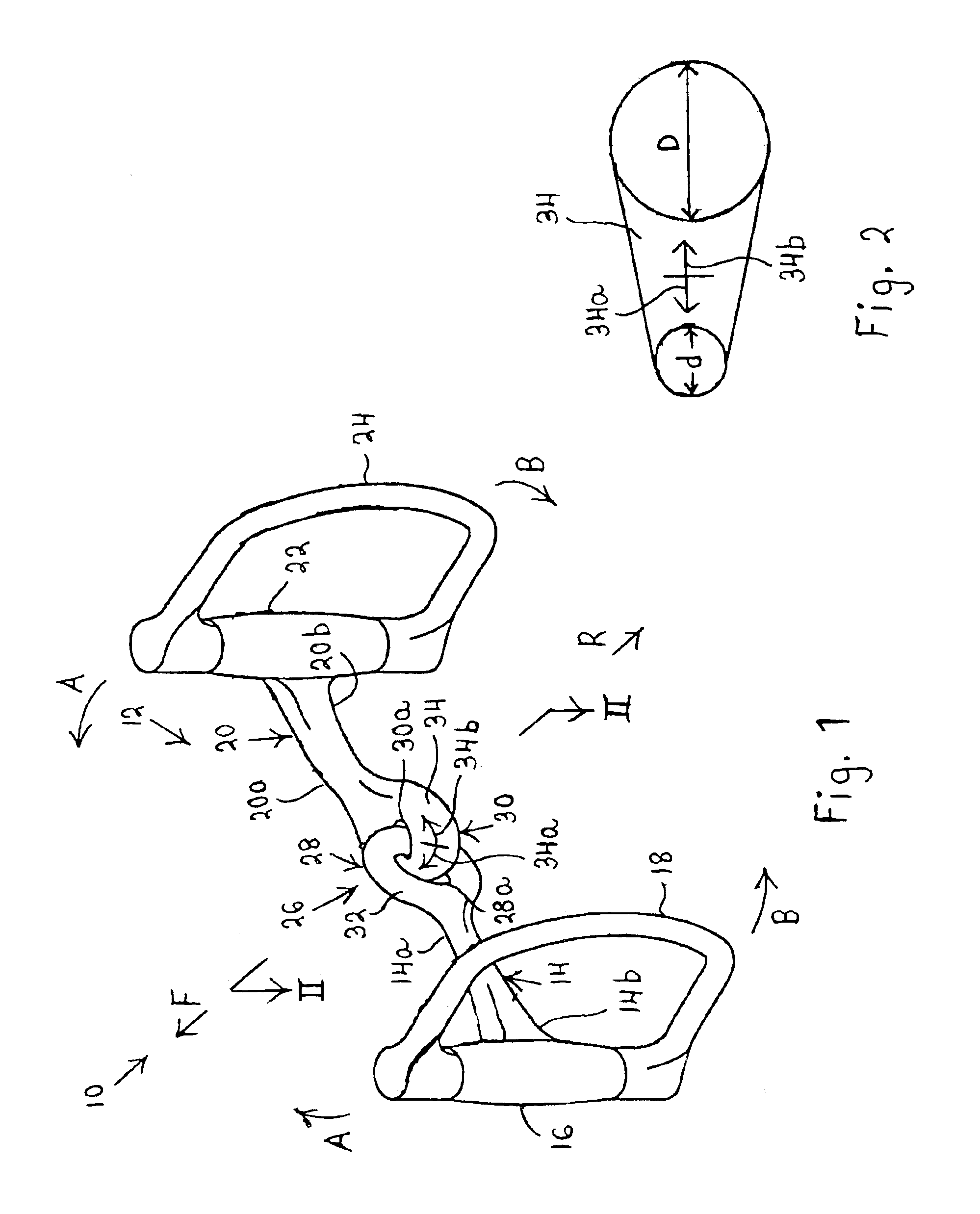 Pivoted equestrian bit with stop system