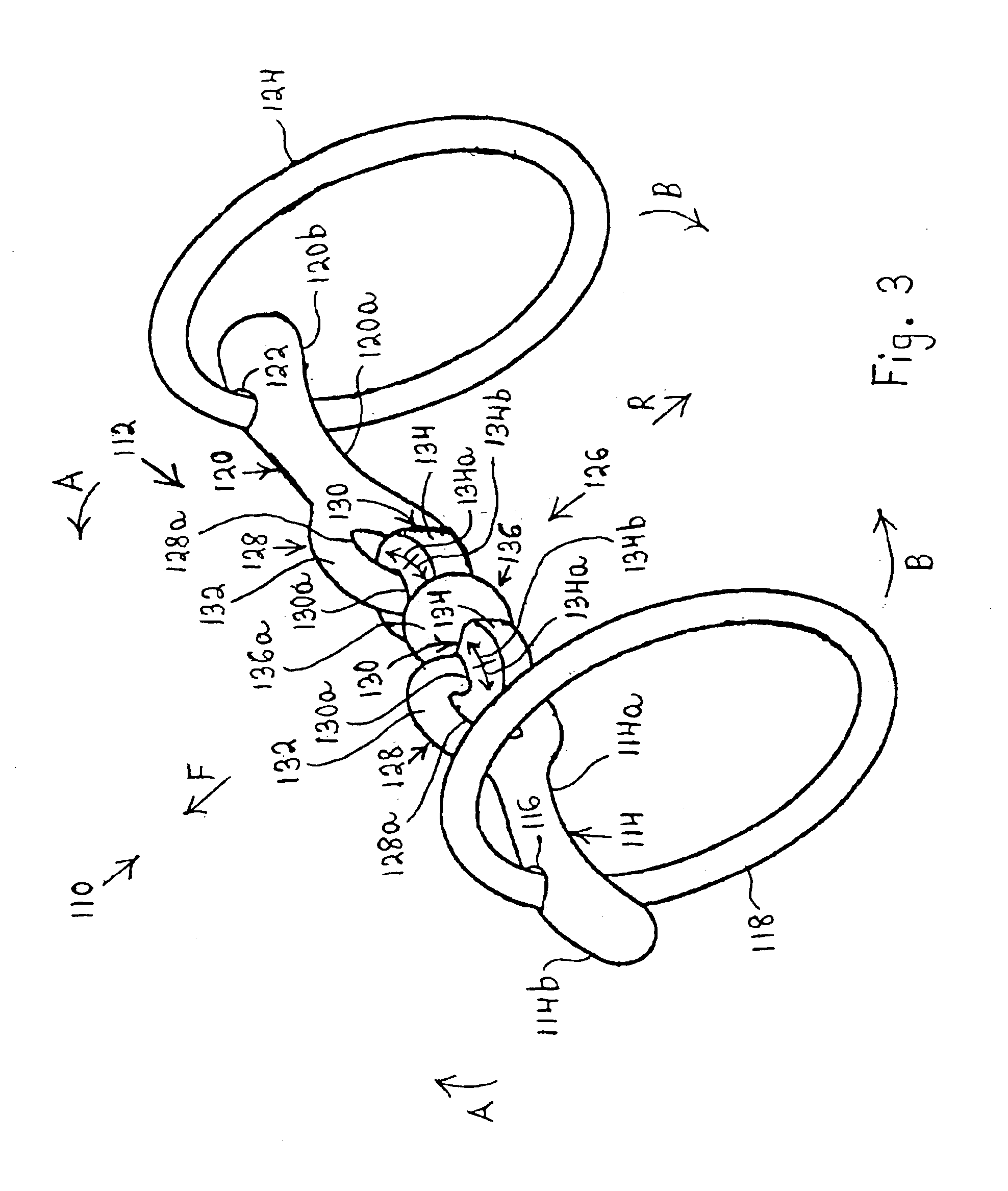 Pivoted equestrian bit with stop system