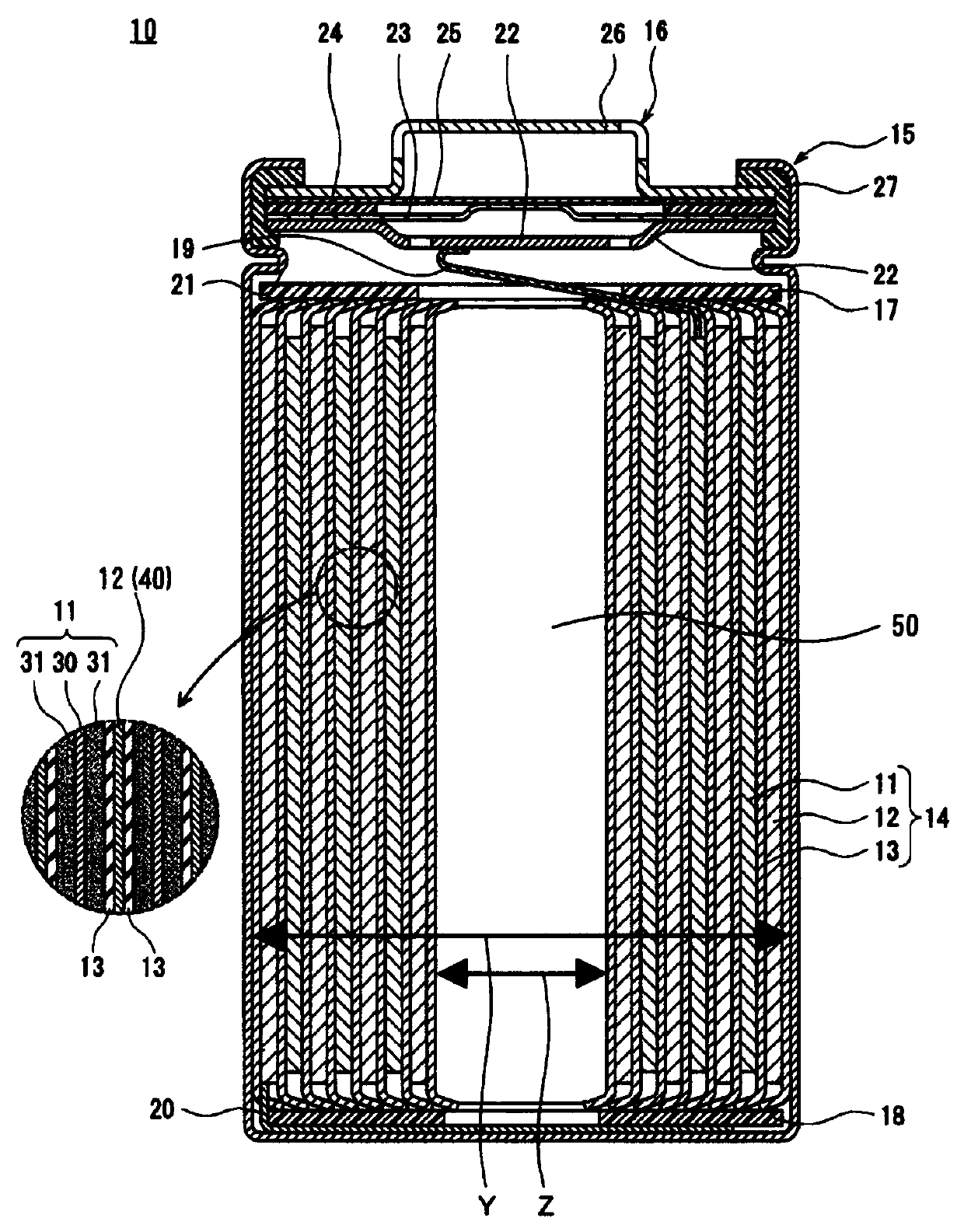 Non-aqueous electrolyte secondary cell