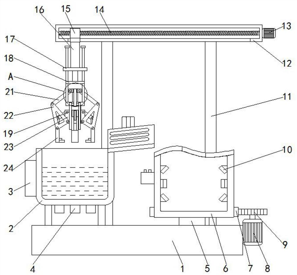 Disinfection device for experimental glassware production