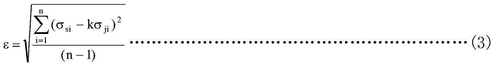 Method for calculating consistency of test data and analytical data of test piece