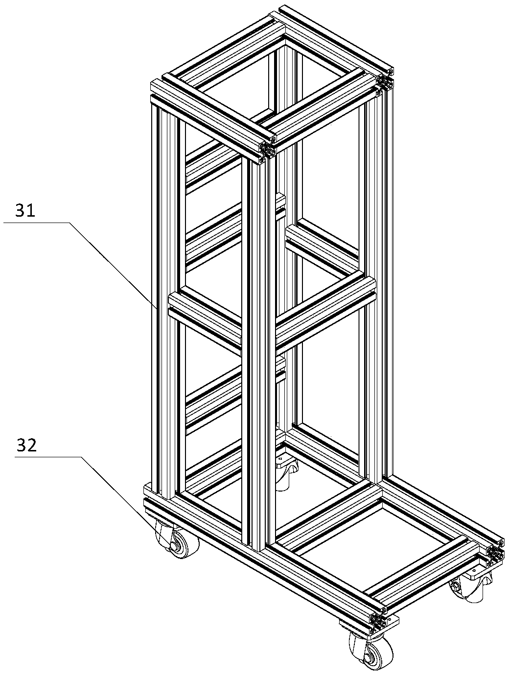 Multiple distance point laser three dimensional close-shot imaging simulation device and simulation method