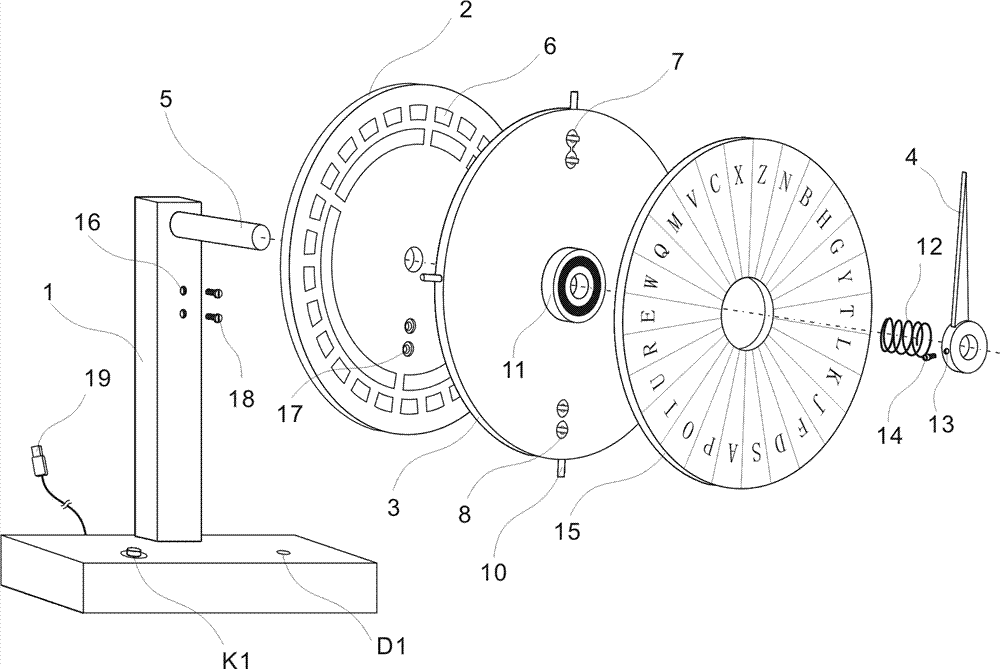 A computer lottery turntable