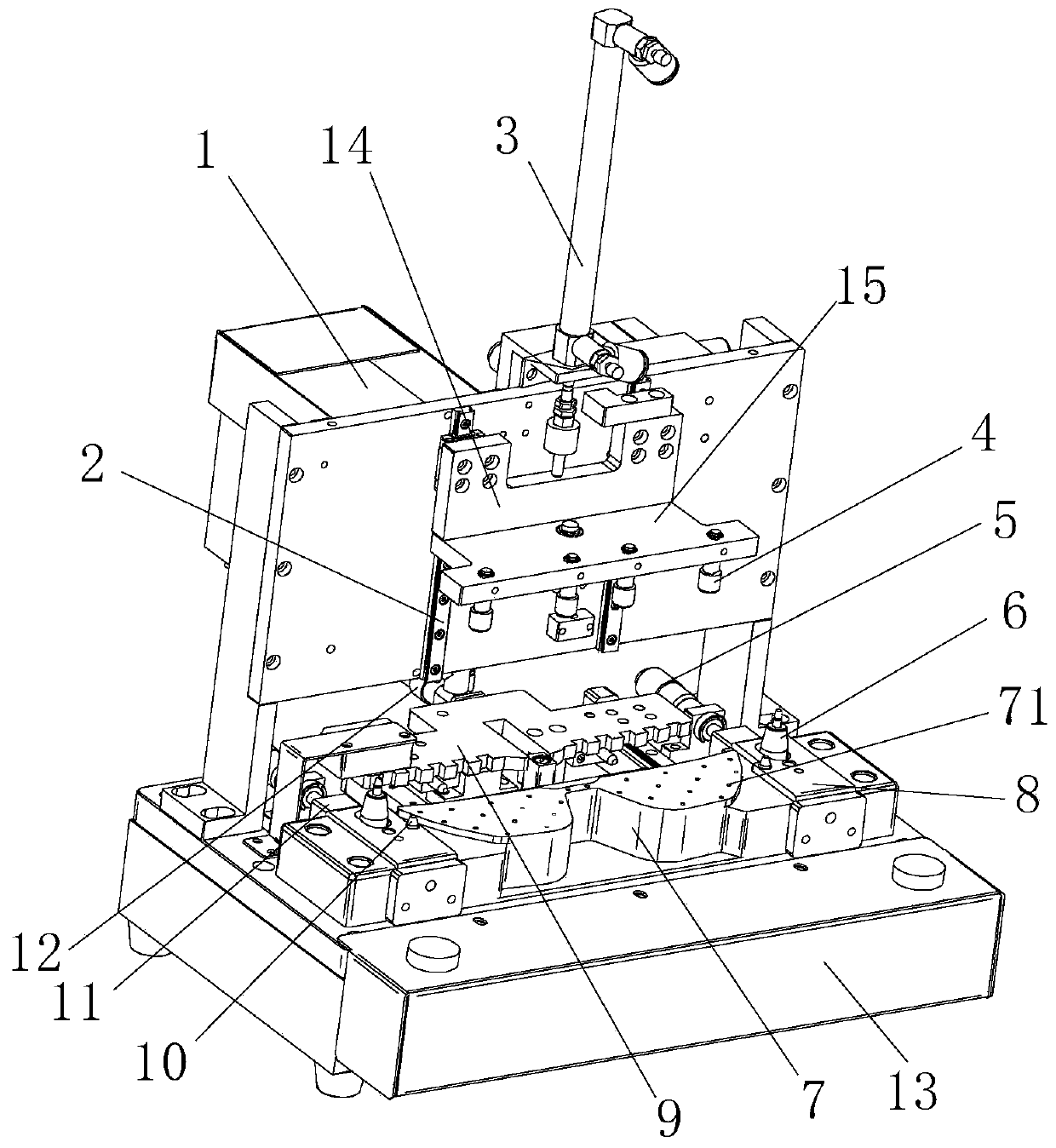 Special-shaped part film pasting device and method