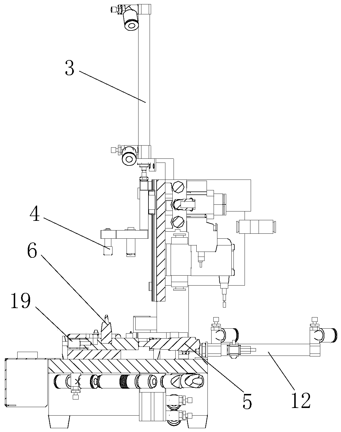 Special-shaped part film pasting device and method