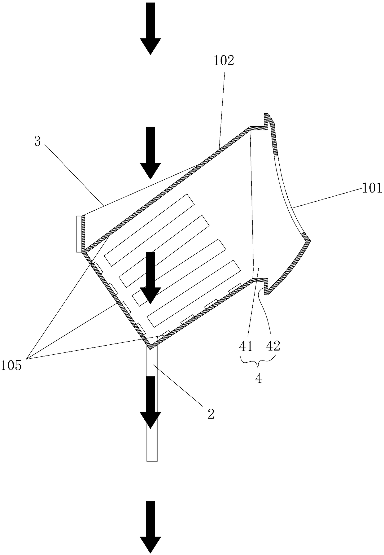 Extensible leakage extraction type planting device