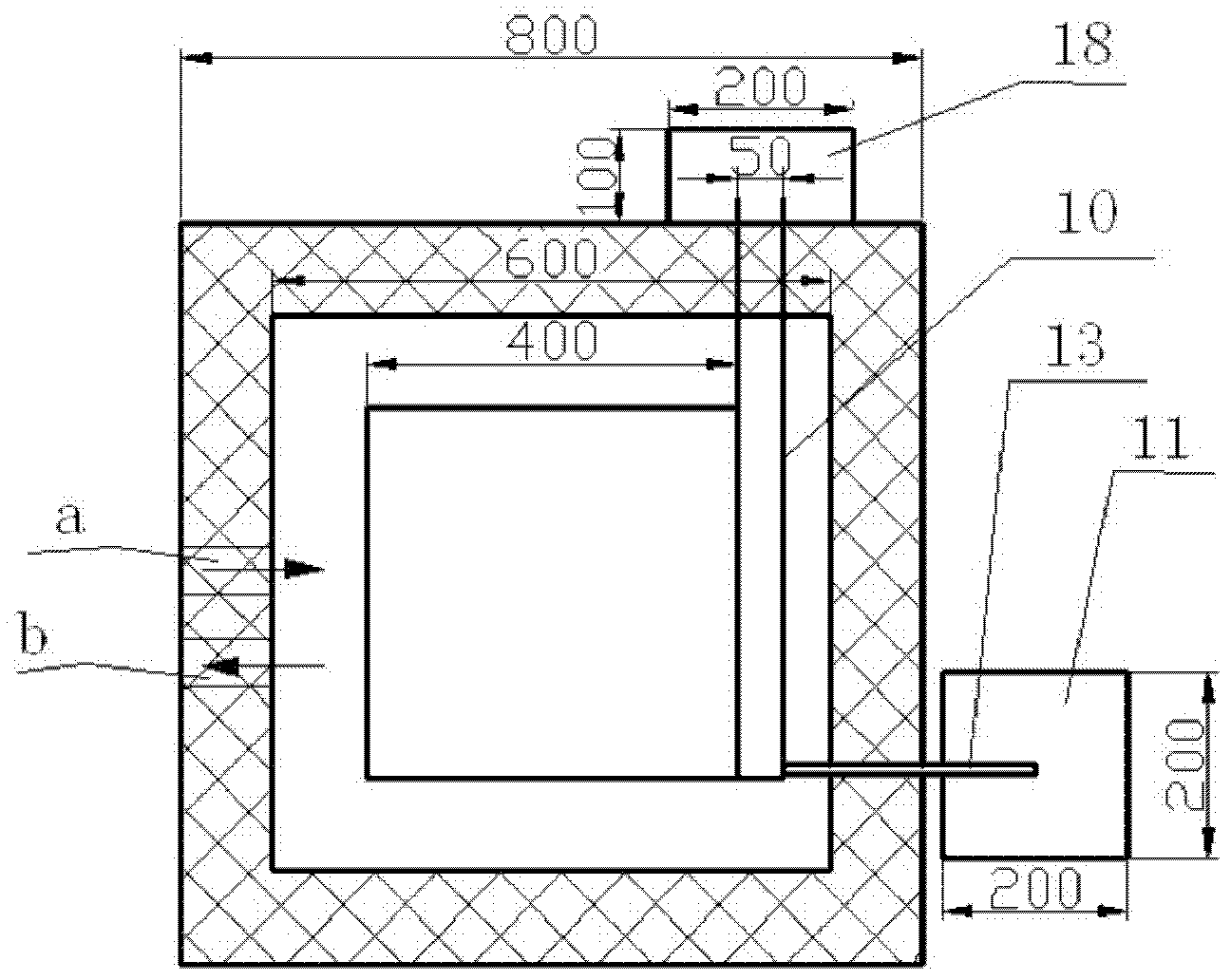 Device for testing infiltration capacity of frozen soil side slope during raining