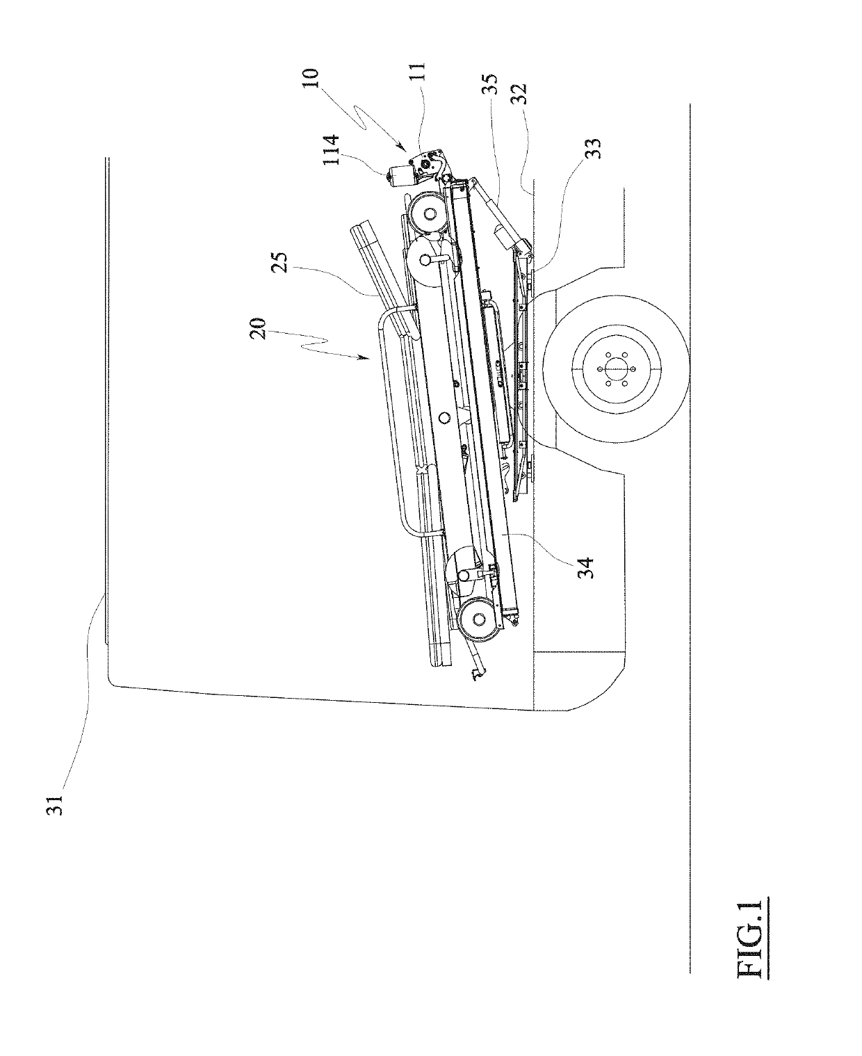 Auxiliary loading device of a stretcher