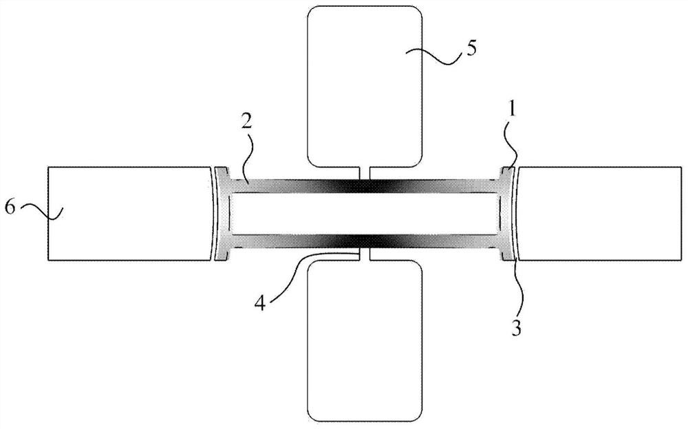 Multi-beam structure combined radio frequency micro electro mechanical system resonator and application