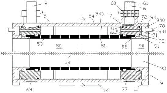 Tea drying device capable of quickly blowing, drying and preventing dust