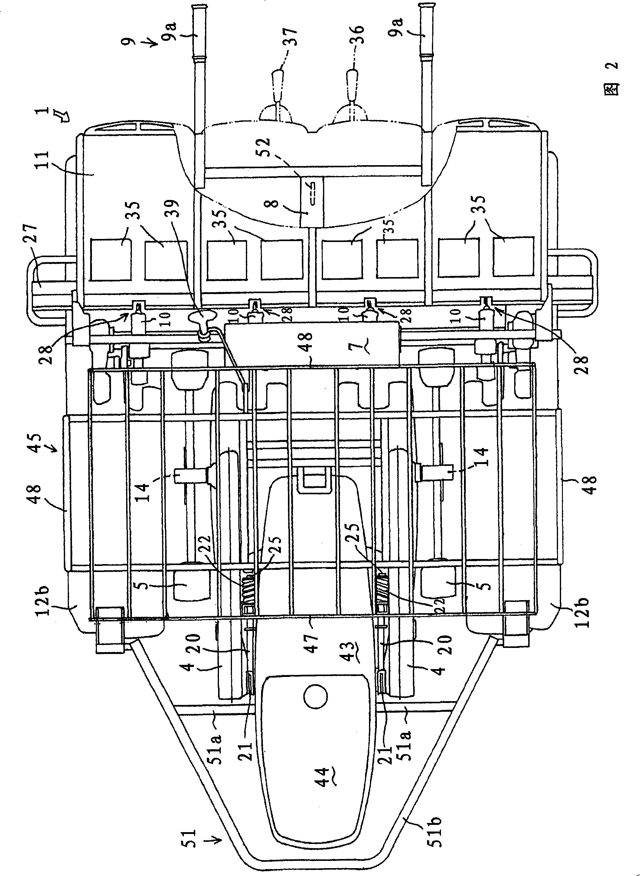 Running vehicle body