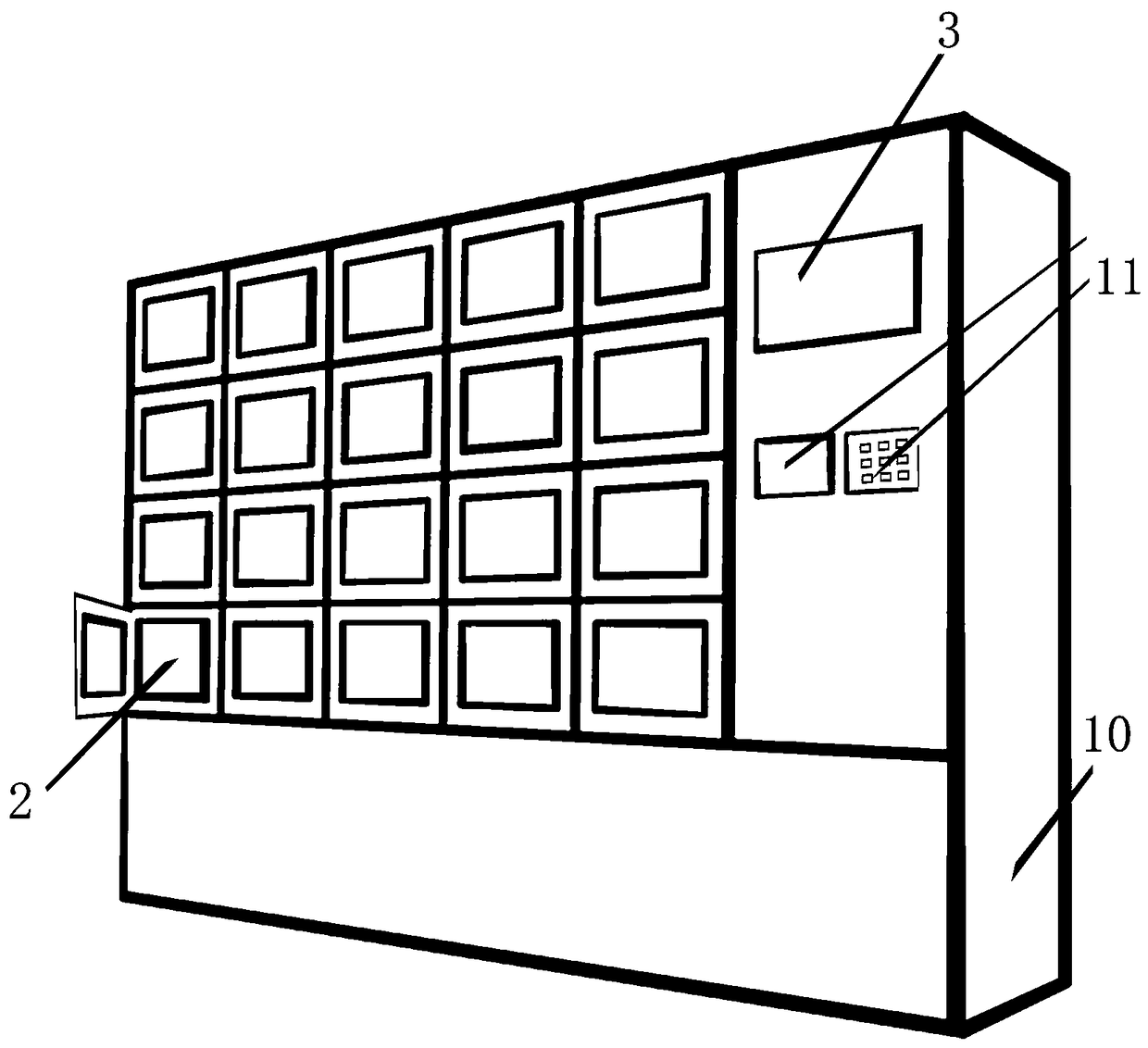 Transfer cabinet for experimental work measuring instruments that can be completed automatically without human intervention