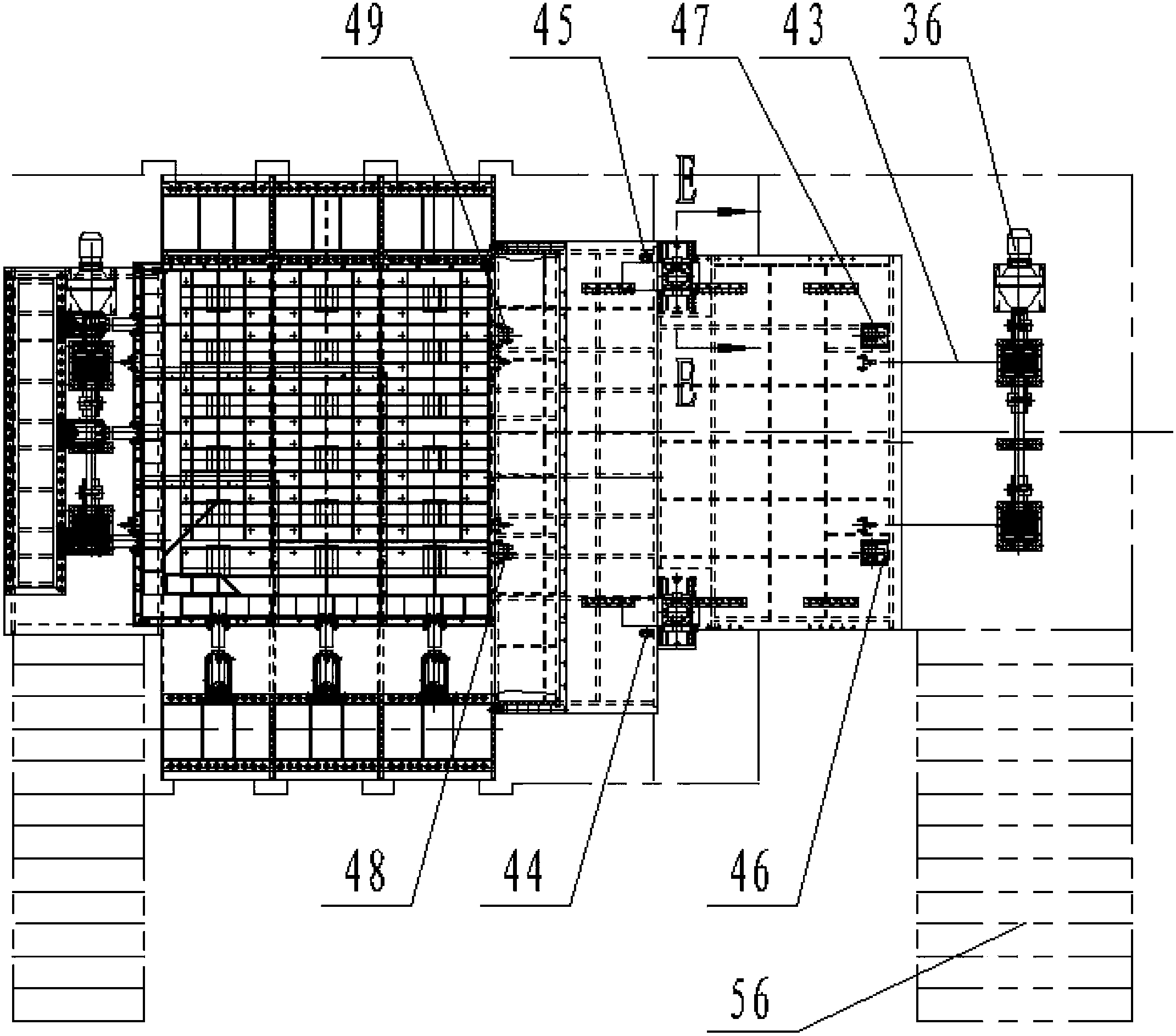 Three-dimensional loading large-scale three-dimensional similar simulation test specimen box