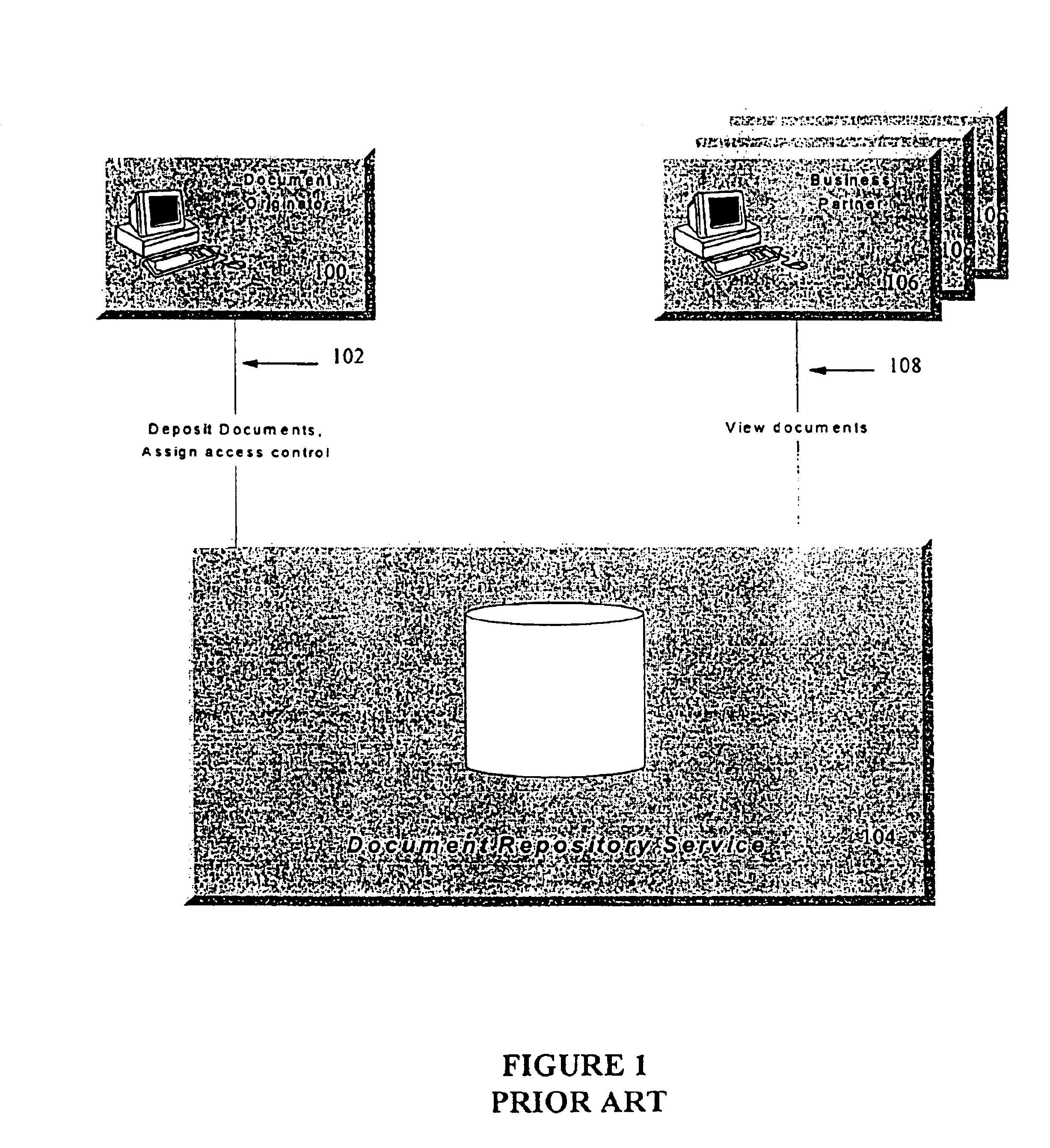 System for electronic repository of data enforcing access control on data retrieval