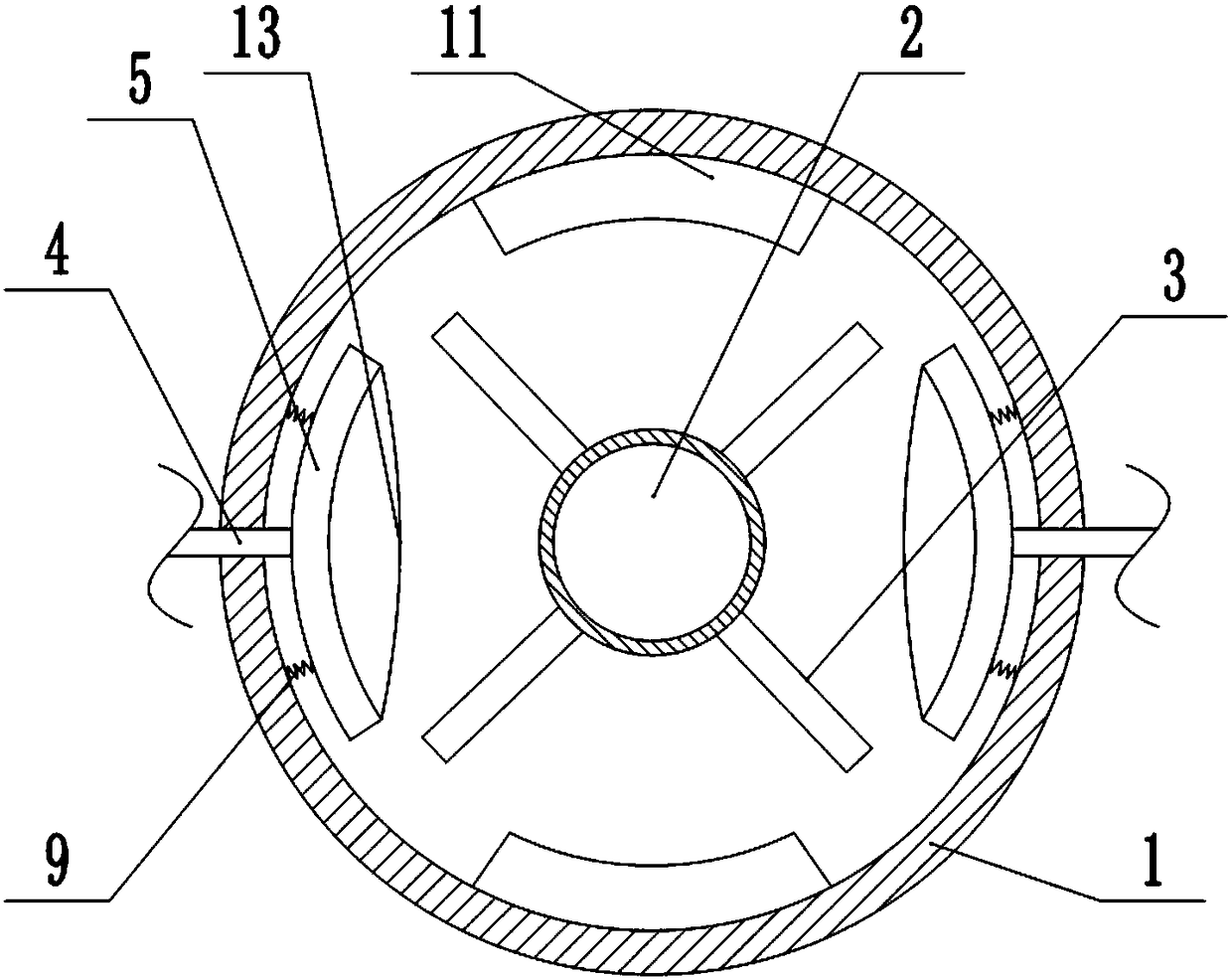 Sewage treatment and recycling device