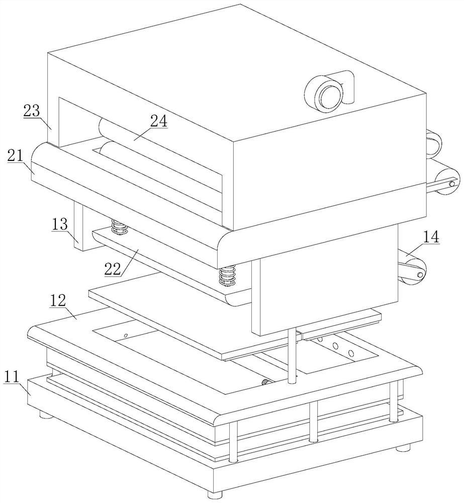 Leveling, ironing and wrinkle removing device for textile fabric