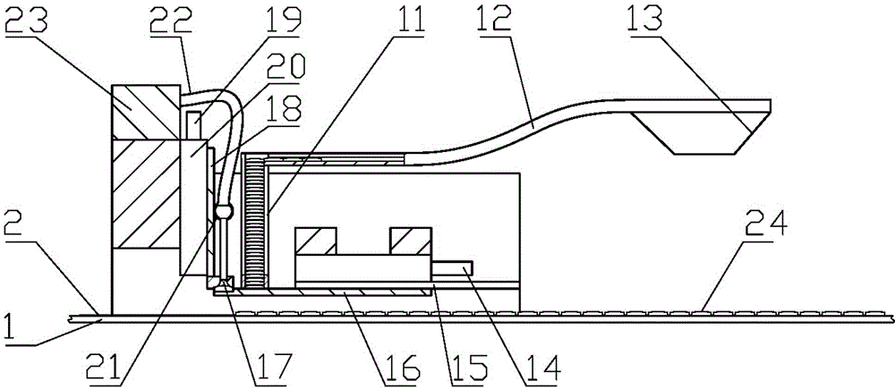 Pasting mechanism for bamboo pieces of bamboo mat and pasting device