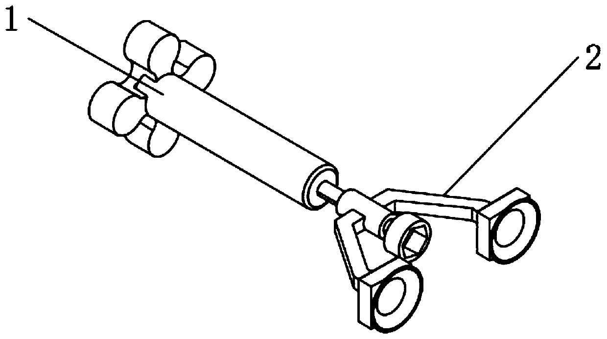 Nut fastening device used for power grid maintenance