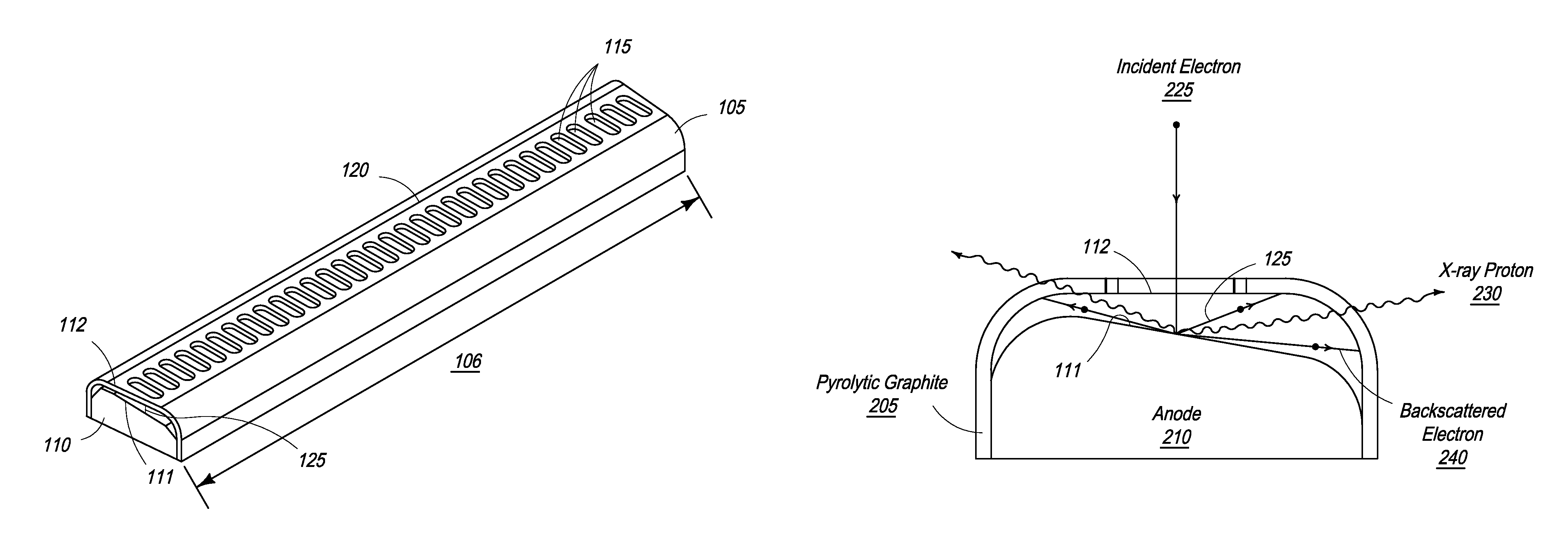 Graphite backscattered electron shield for use in an X-ray tube