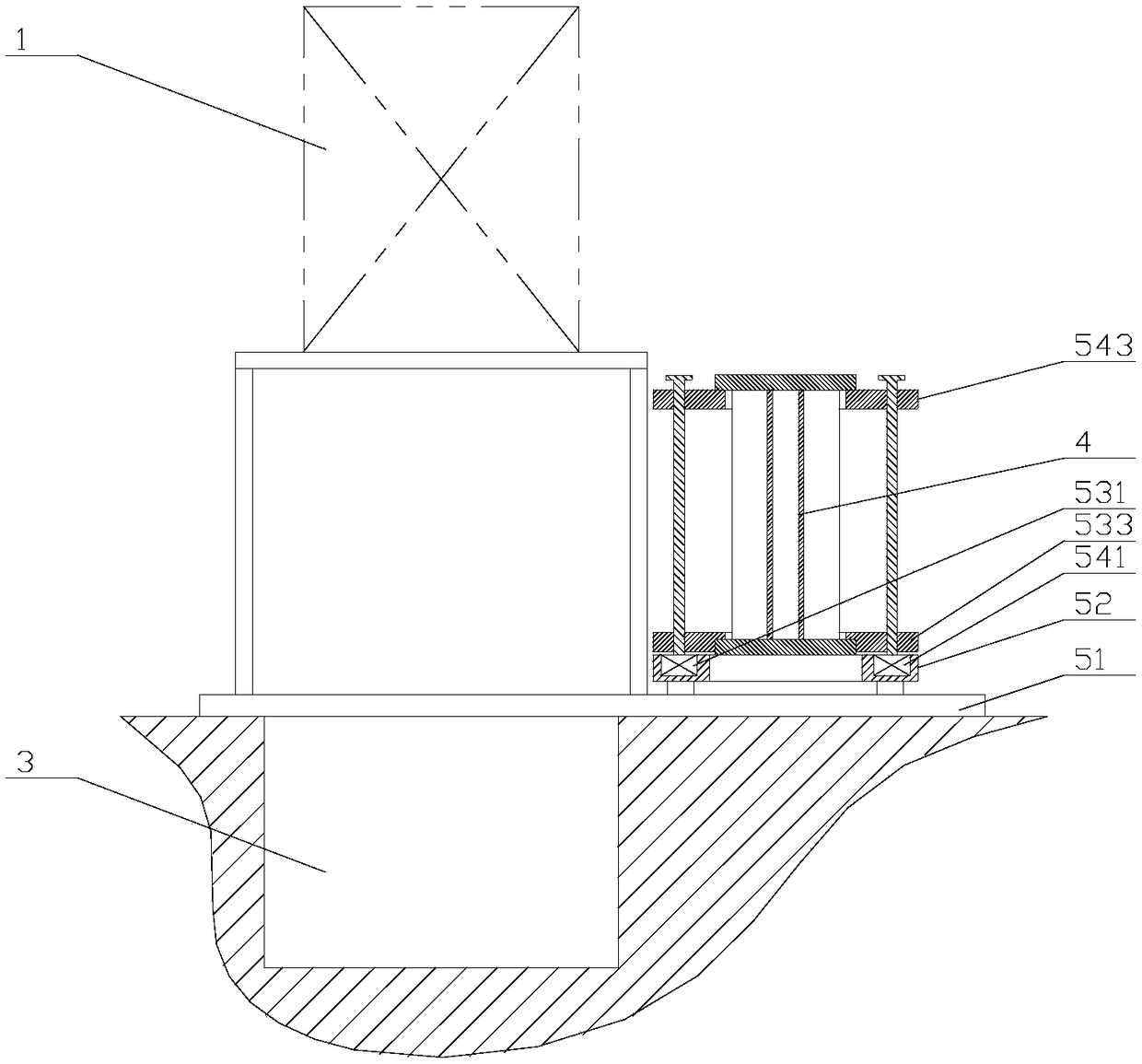 Feeding component for quenching furnace