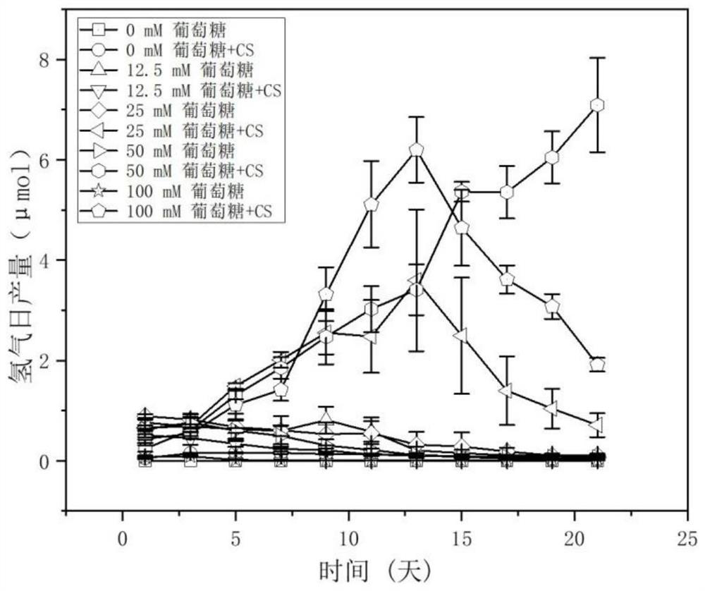 Preparation method and application of long-acting microalgae biological hydrogen production system