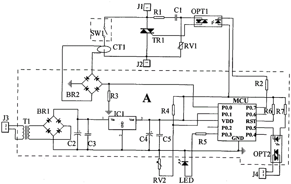 Current monitoring electronic arc extinguishing device