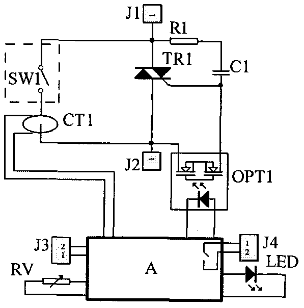 Current monitoring electronic arc extinguishing device