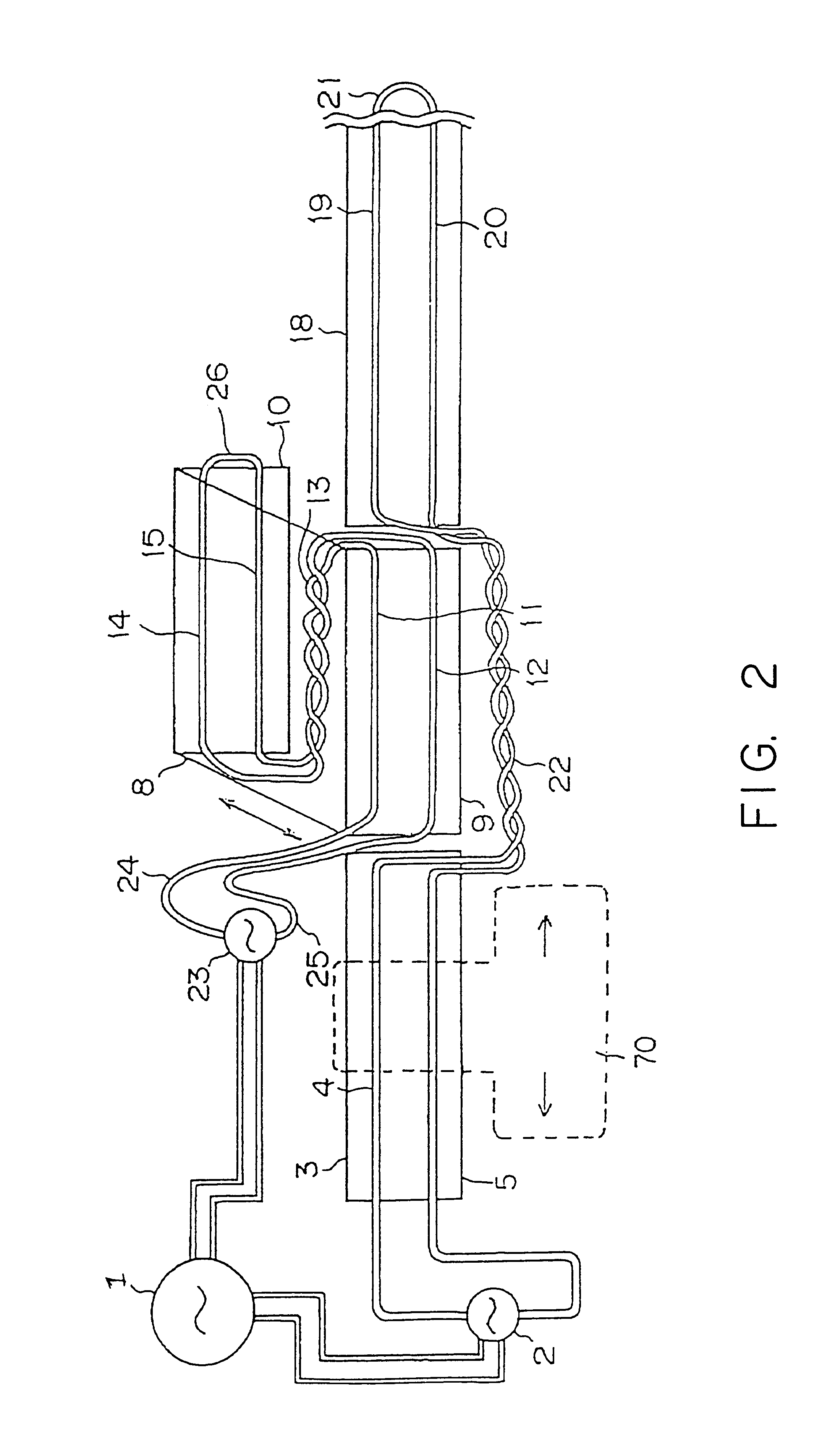 Non-contact electric power supply system for a rail-guided vehicle