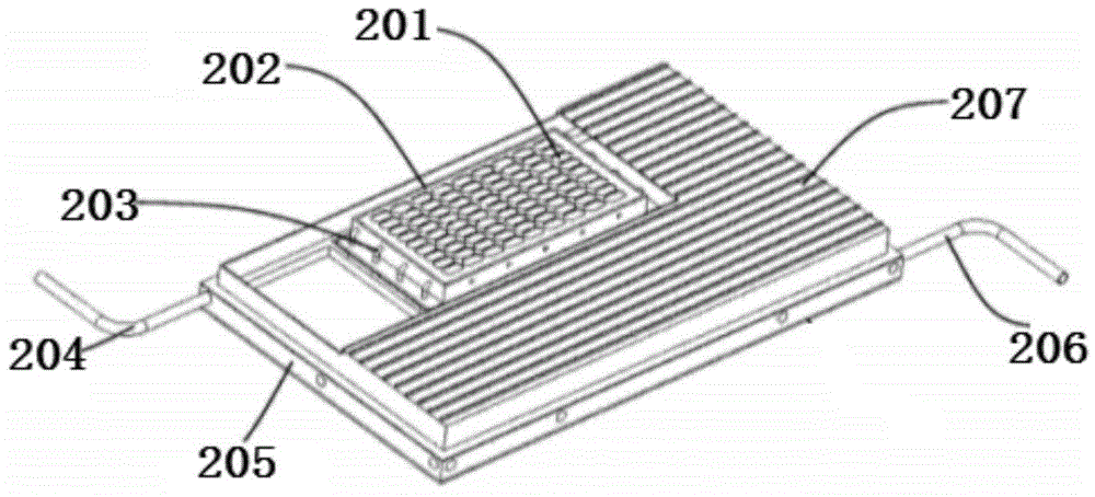 Immersion-liquid-type battery compartment temperature control system