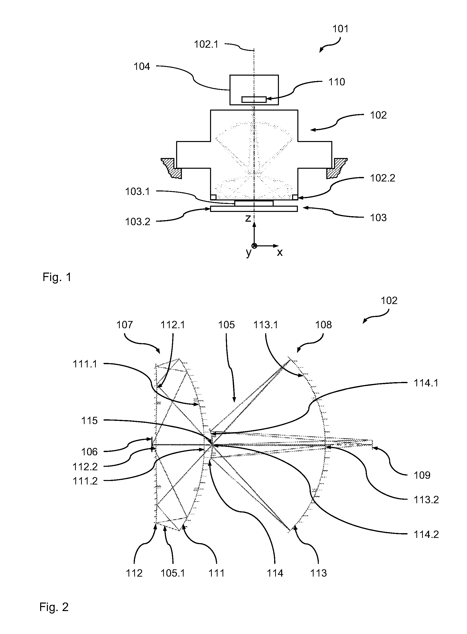 Optical imaging device and imaging method for microscopy