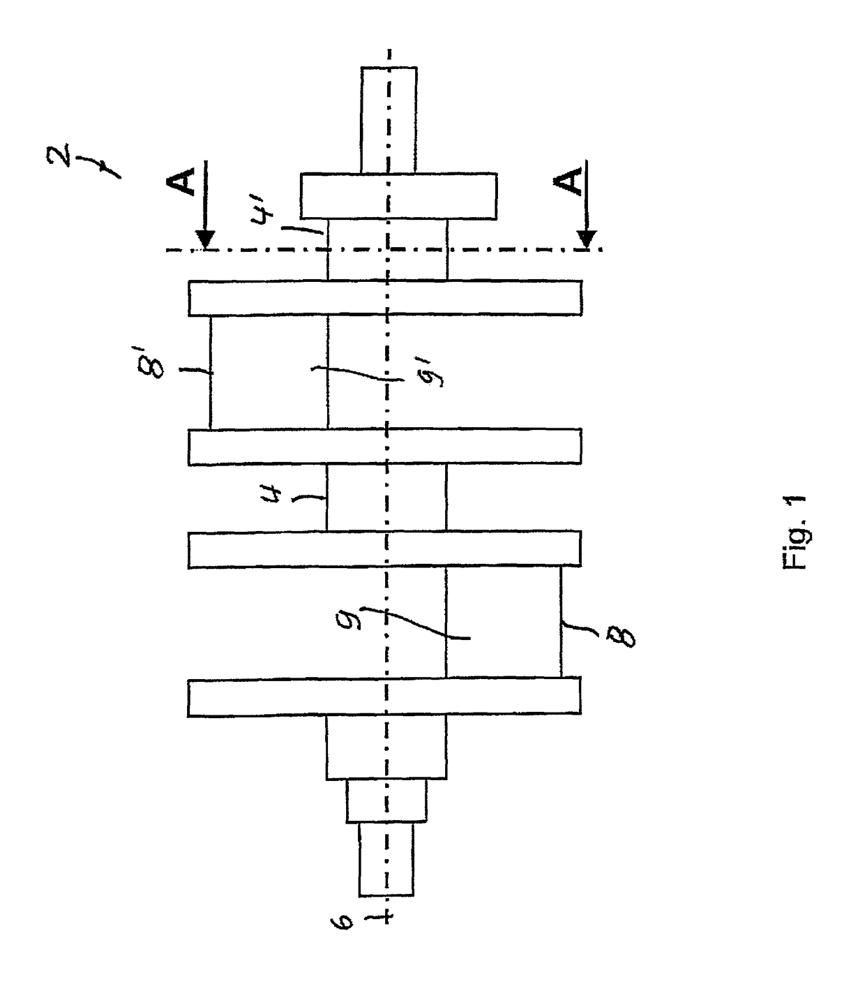 Device for measuring the faces of a crank bearing