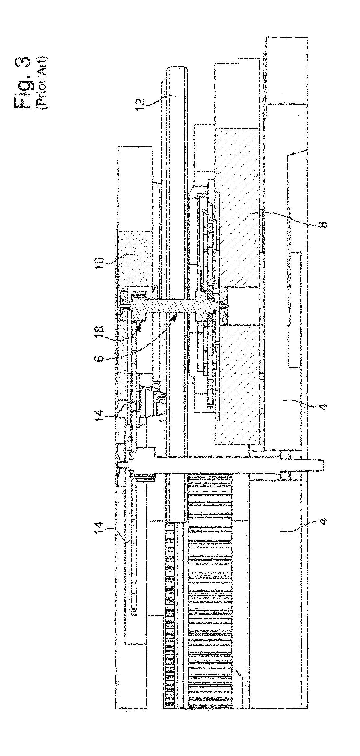 Timepiece movement comprising a module fitted with a wheel set meshing with another wheel set pivoting in a base on which the module is mounted