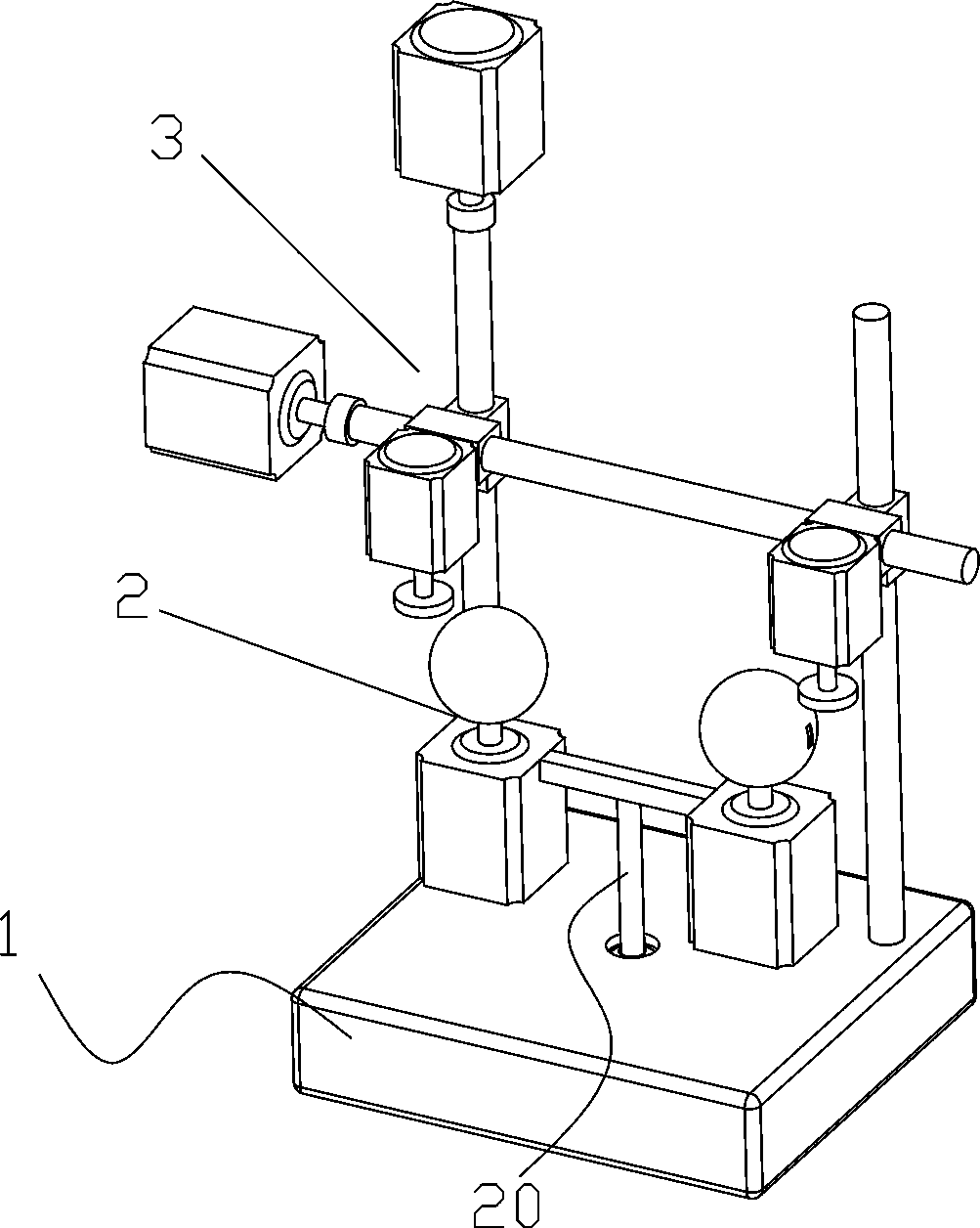 Self-balancing PE ball core polishing machine