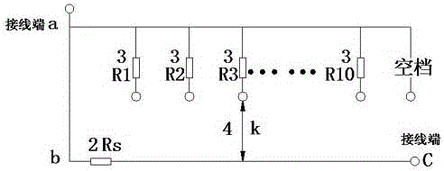 Manufacturing method of rotary type decimal fine turning resistance box