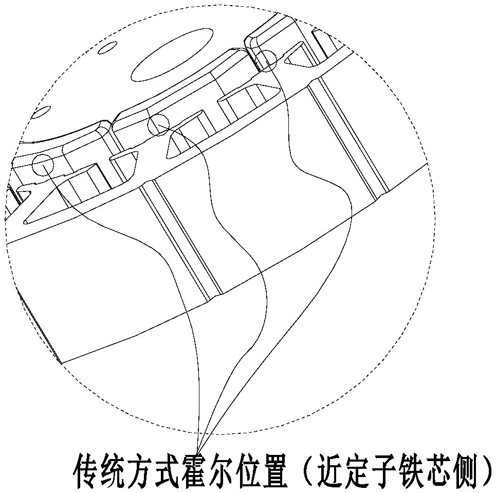 Motor rotor detection assembly and motor