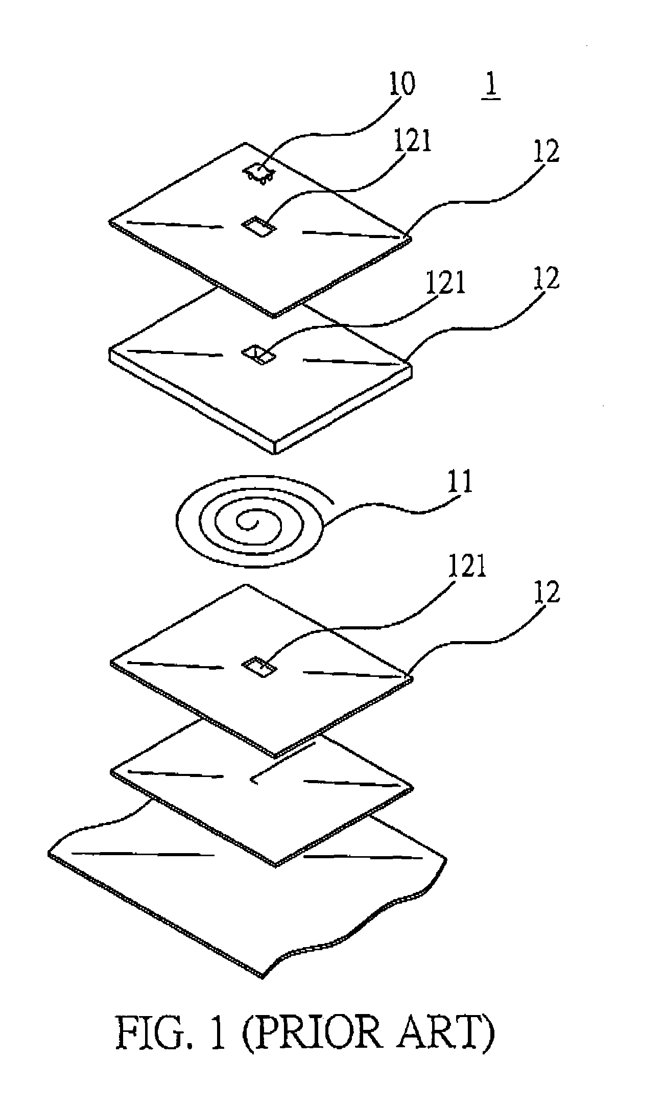 Flexible radio frequency identification label and method for fabricating the same