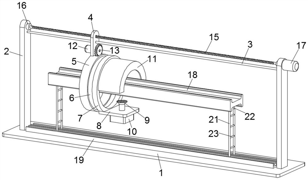 Steel structure paint spraying device