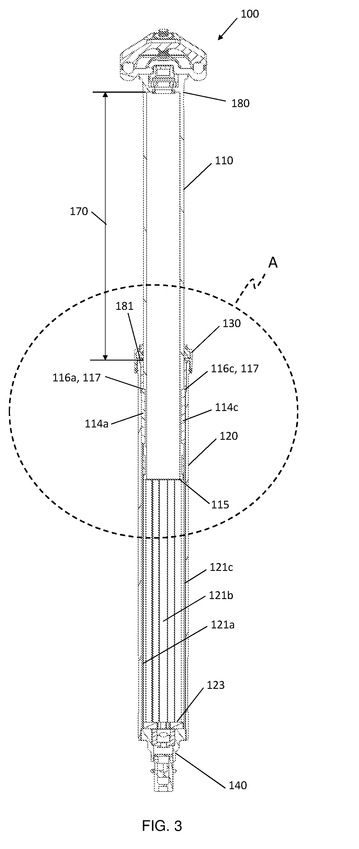 Bicycle Seat Post Travel Adjustment Assembly