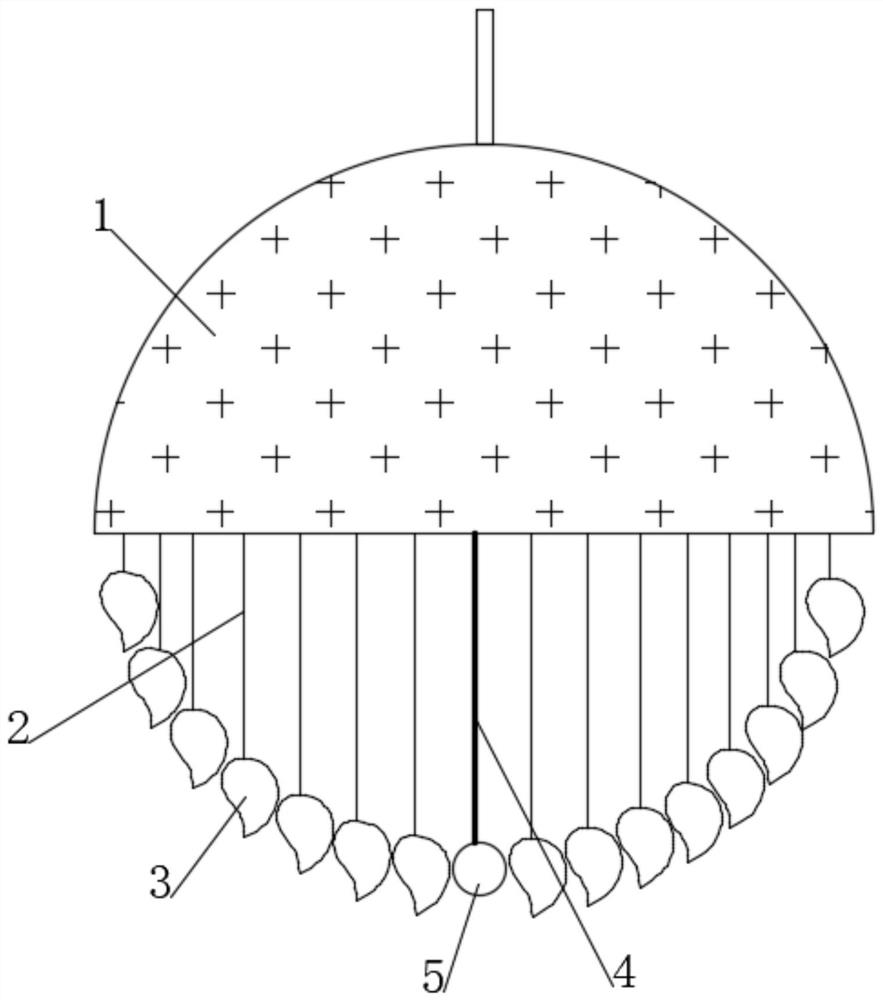 Petal expansion type self-early-warning air filtering adsorption ball