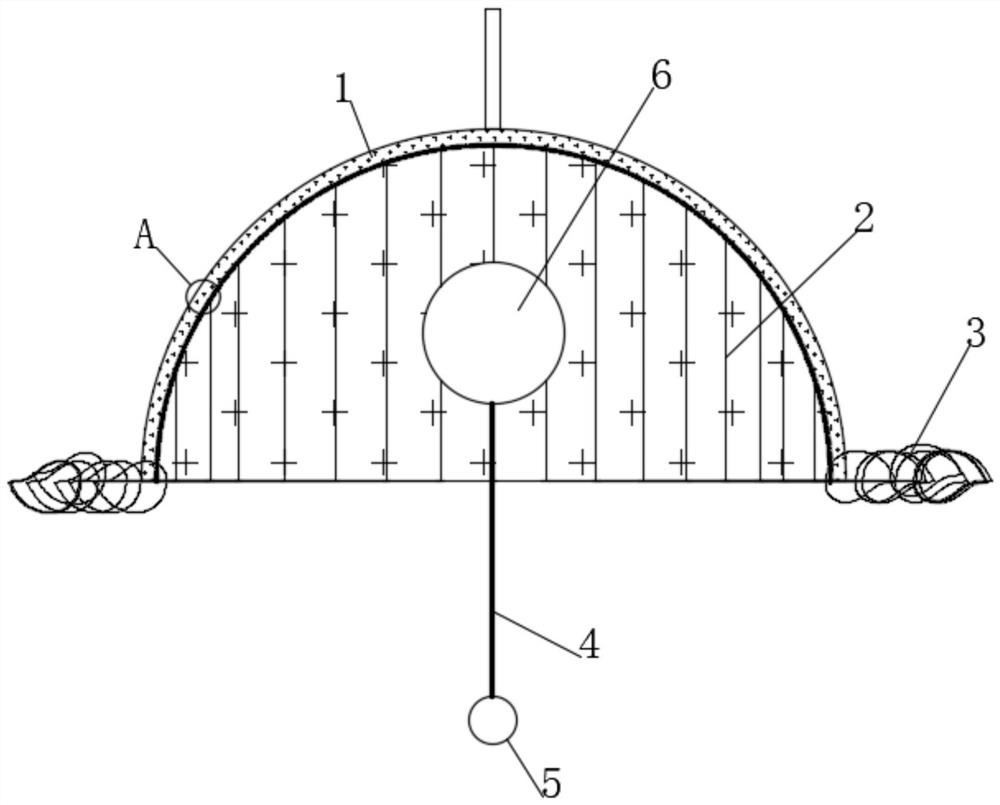 Petal expansion type self-early-warning air filtering adsorption ball