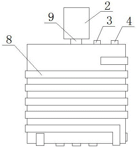 Stirring tank used for blending high-molecular rubber and asphalt