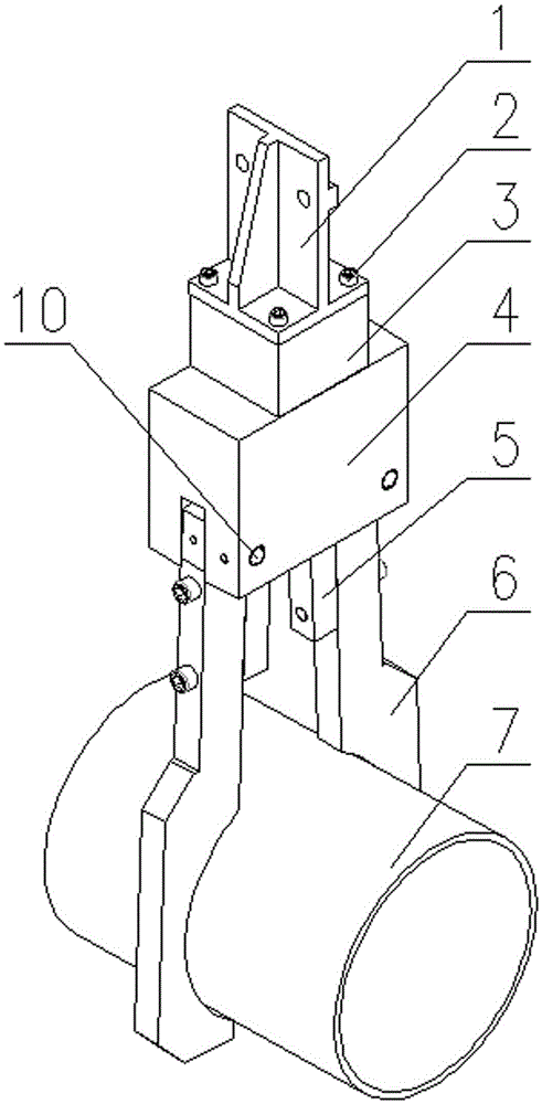 Grabbing manipulator for carrier roller