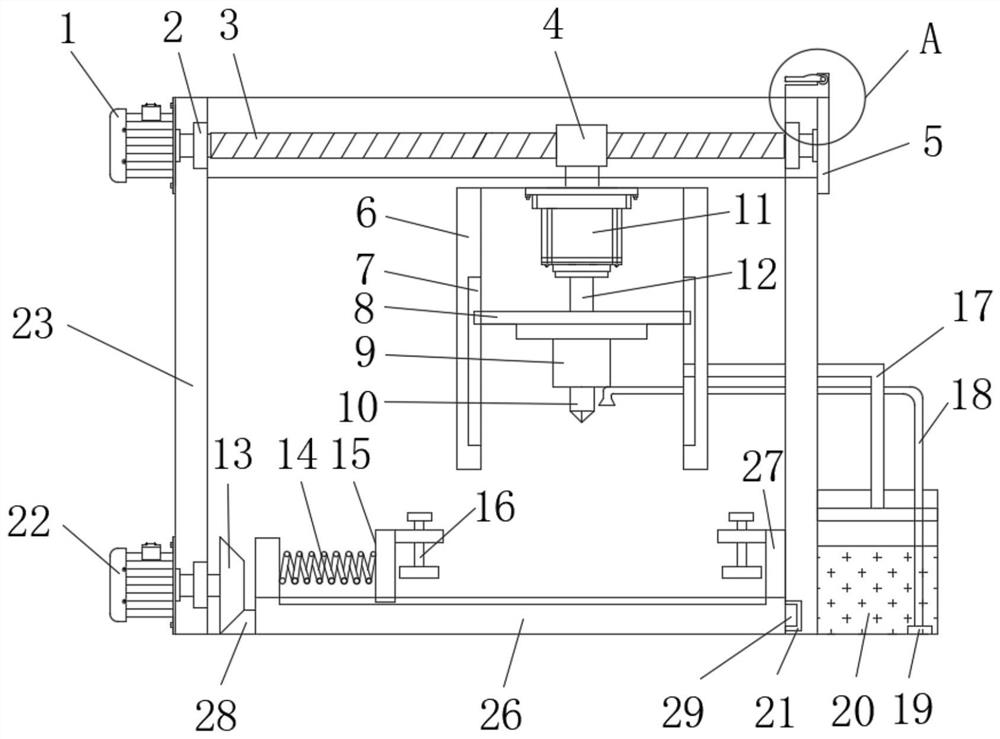 Drilling machine capable of conducting quick positioning and used for machine manufacturing