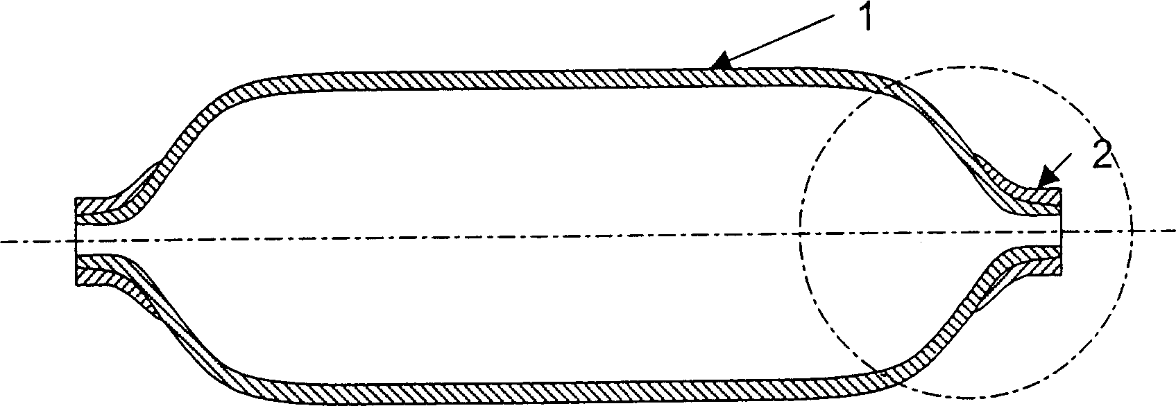 Non-isothermal method for fabricating hollow composite parts