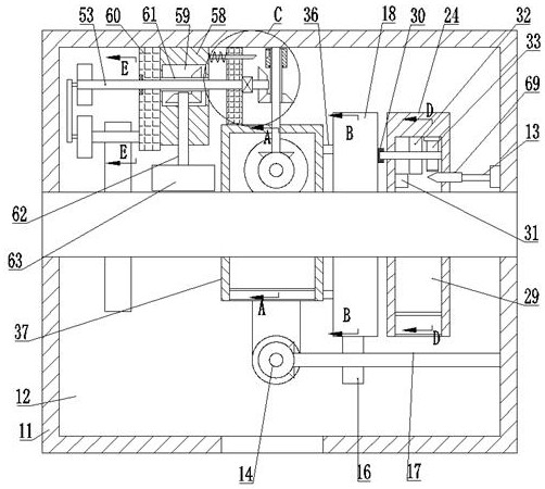 Snow removing device for aerial cable inspection and maintenance