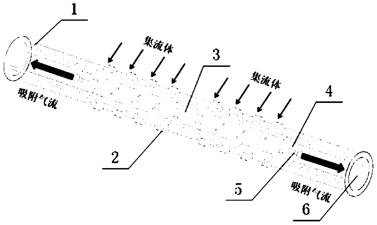 Adsorption type winding drum and winding device and method