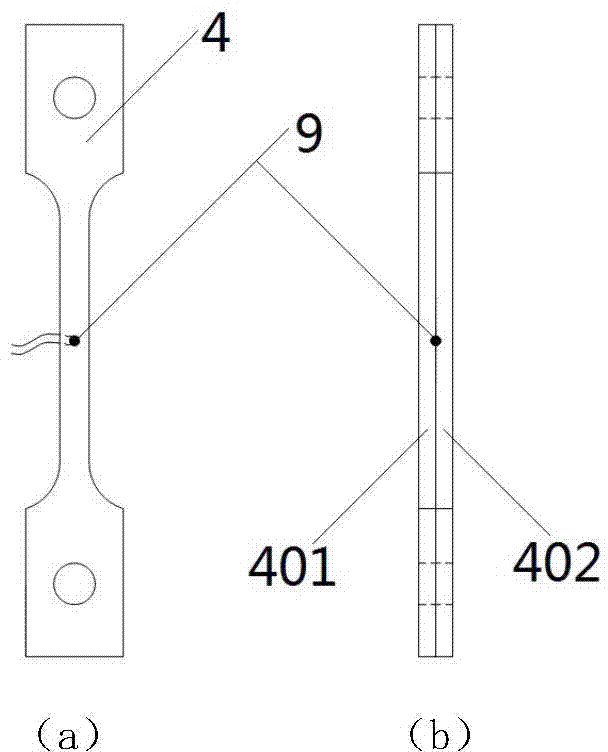 Temperature measurement method for electrified tensile test piece and tensile test device