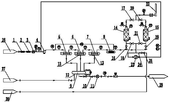 Fixed aviation kerosene gas recovery system