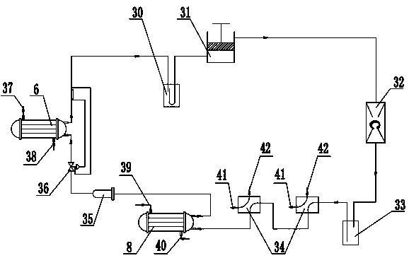 Fixed aviation kerosene gas recovery system